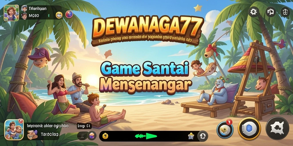 Tampilan game DEWANAGA77 menampilkan gameplay yang ceria dan menarik.
