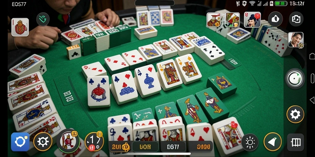 Tampilan gameplay Domino yang menarik dan interaktif.