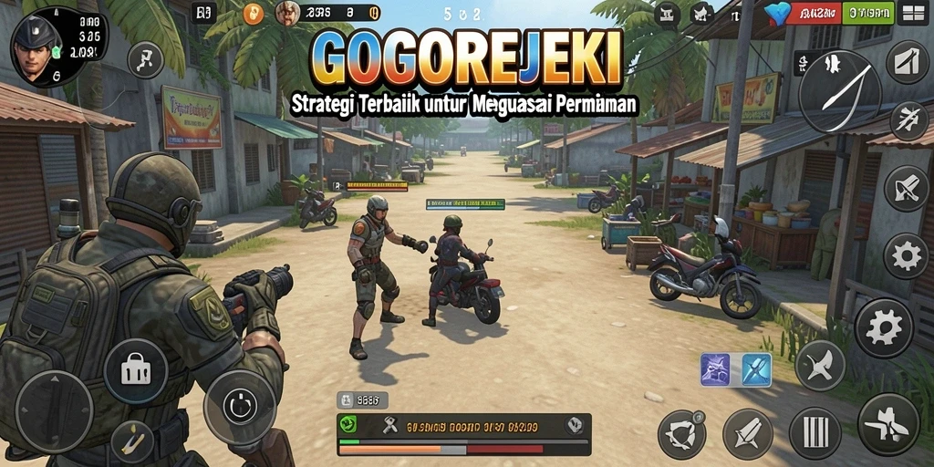 Tampilan gameplay GOGOREJEKI yang menampilkan strategi yang mendebarkan.