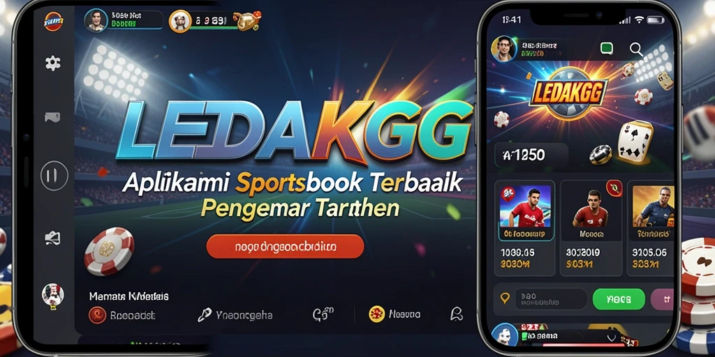 Tampilan utama <strong>LEDAKGG</strong> yang menarik dengan opsi taruhan sportsbook.