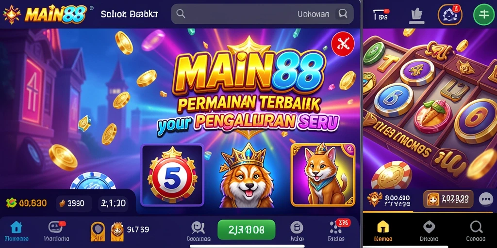 Screenshot gameplay MAIN88 menampilkan grafis slot yang memukau dan antarmuka yang ramah pengguna.