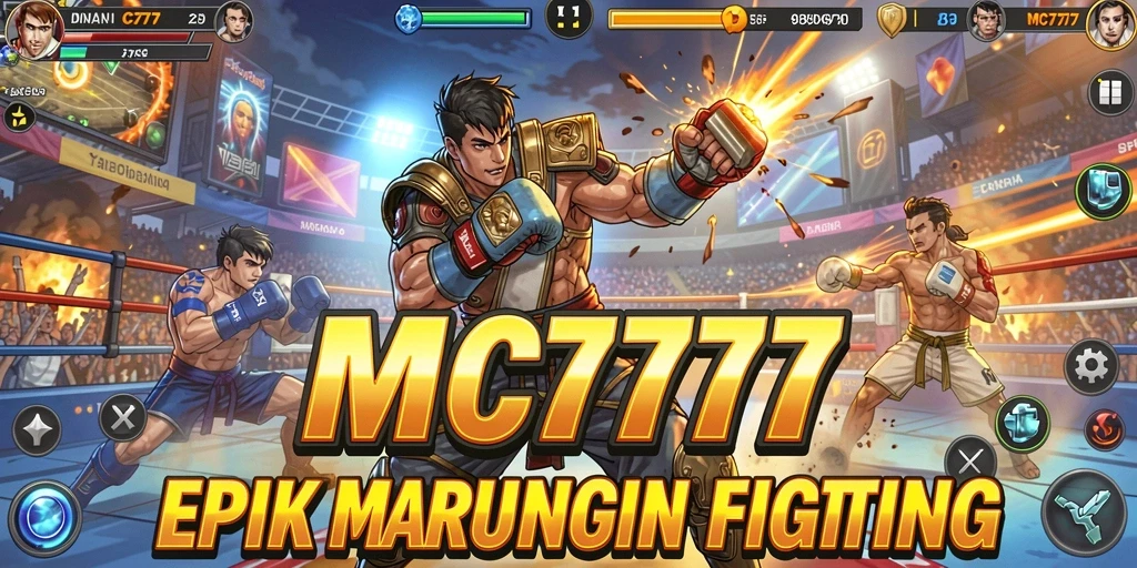 Menampilkan aksi pertarungan mendebarkan di <strong>MC777</strong> dengan karakter yang beragam.