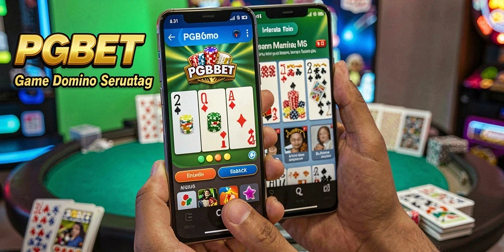 Screenshot PGBET menampilkan pemain menikmati permainan Domino yang seru.