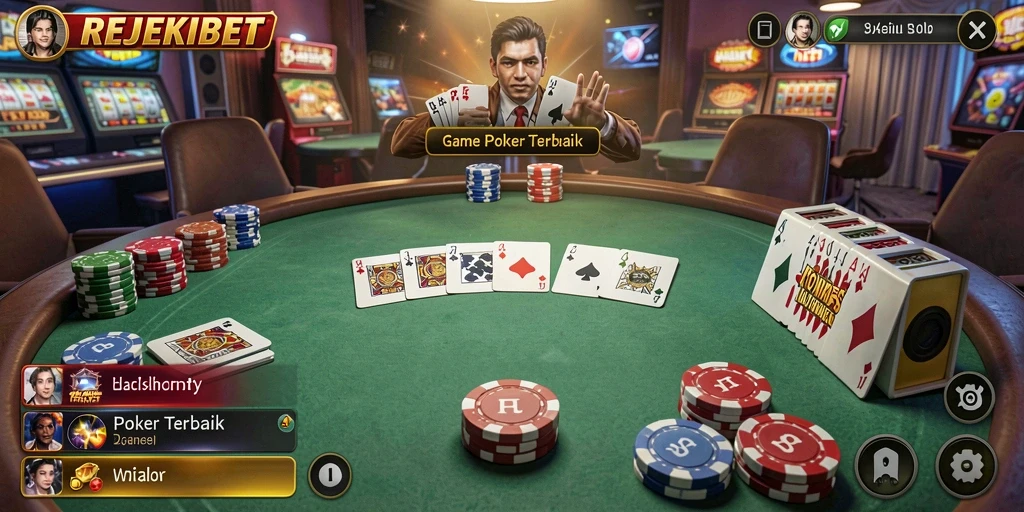 Gambaran gameplay menarik dari permainan poker REJEKIBET.