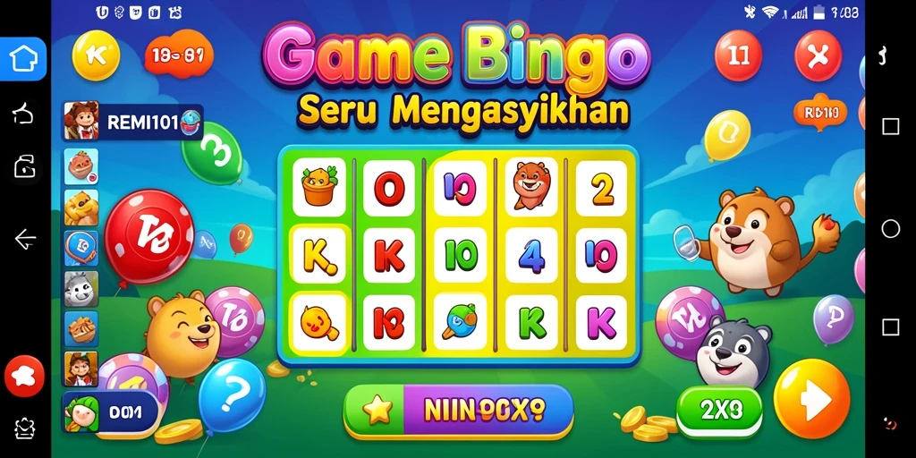 Tampilan seru gameplay Bingo di REMI101 dengan banyak fitur menarik.