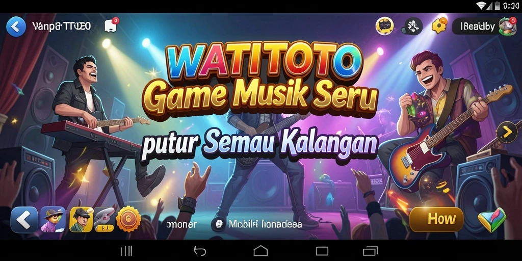 Gameplay WATITOTO menampilkan keseruan bermain musik bersama.